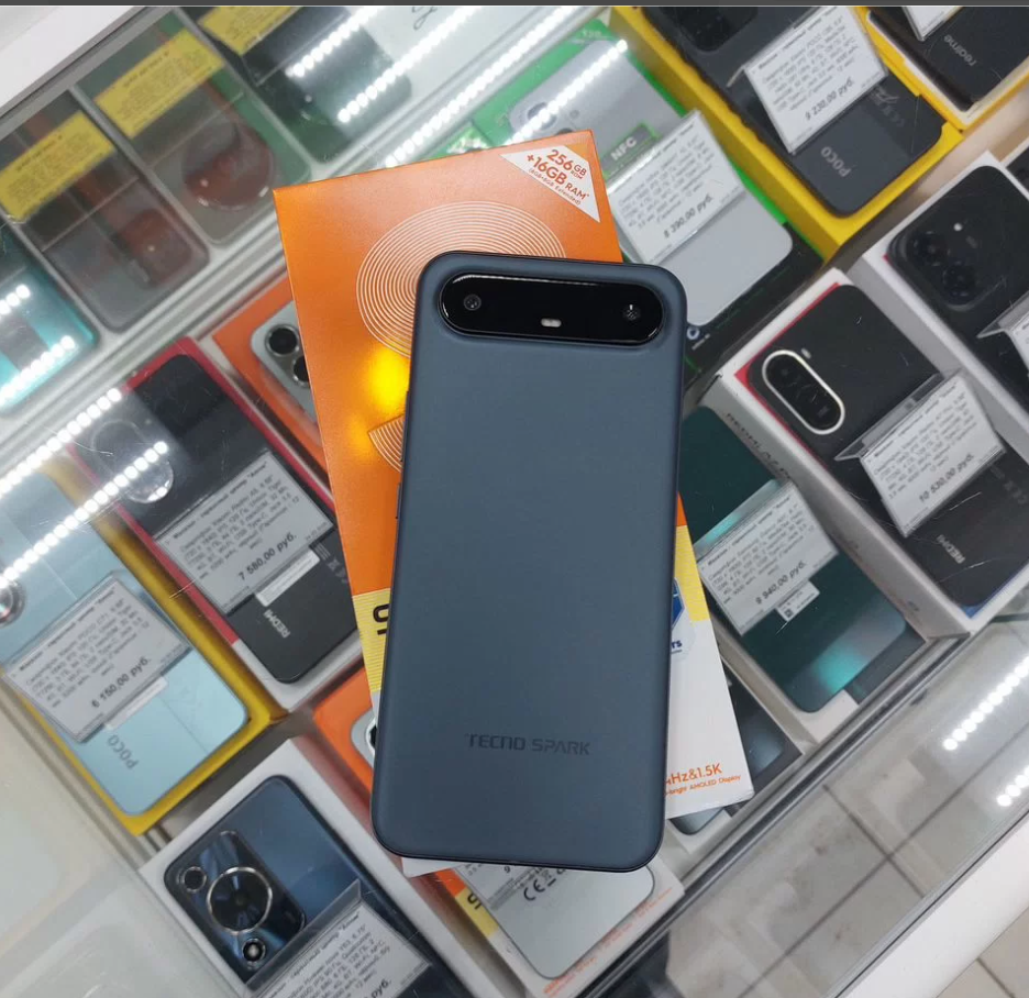 картинка Смартфон Tecno Spark Slim, 8/256 ГБ, чёрный, б/у