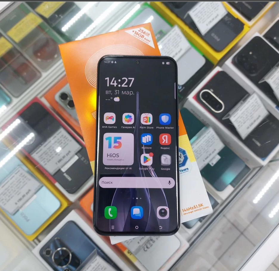 картинка Смартфон Tecno Spark Slim, 8/256 ГБ, чёрный, б/у